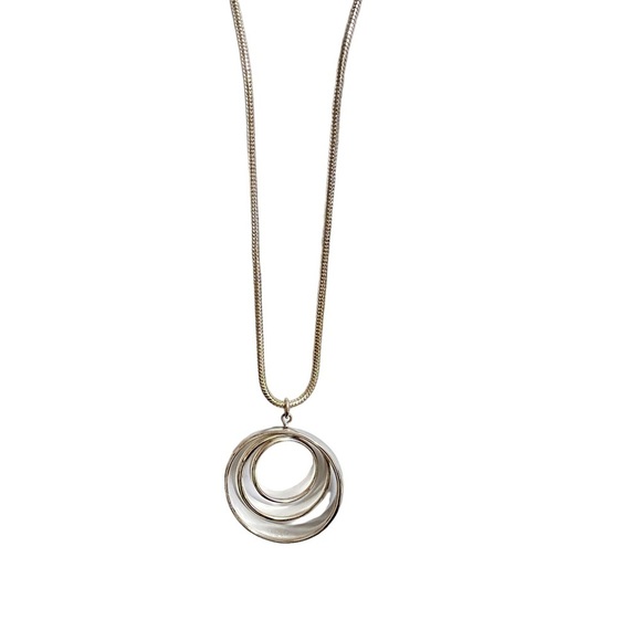 ALFANI Long Silvertone Orb Necklace - Picture 6 of 8